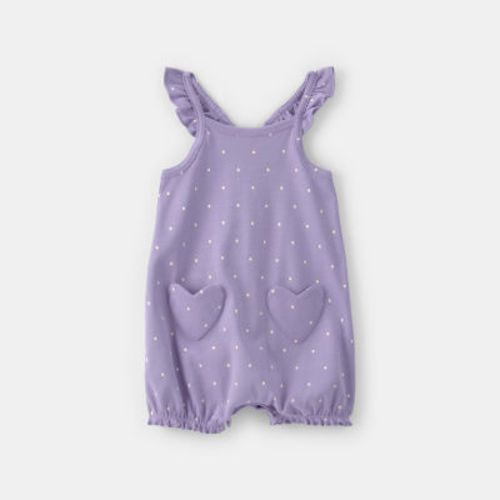 Carter's Baby Girls Sleeveless Polka Dot Romper