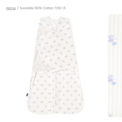 Vintage Floral Cotton Swaddle | HALO