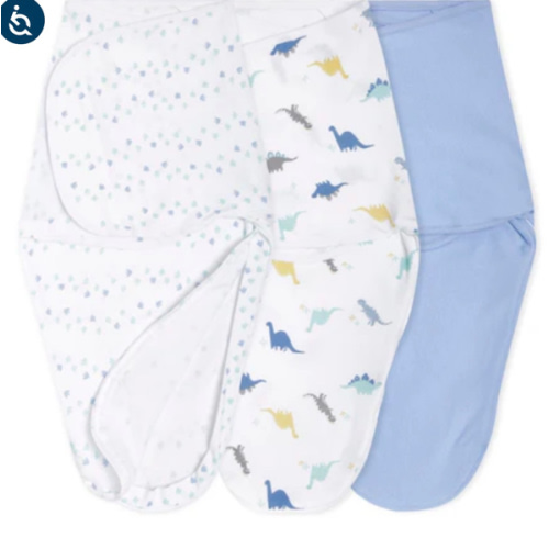 aden + anais dino-rama essentials easy swaddle wrap quick change 3 pack TOG 1.0