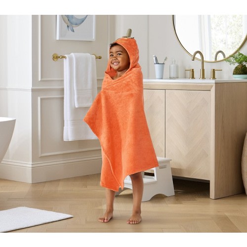 Pumpkin Plush Kid Hooded Towel