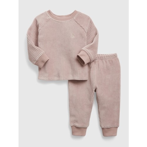 Baby Corduroy Outfit Set in margate sand