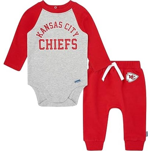 Gerber NFL unisex-baby Nfl Onesie Bodysuit and Jogger Set