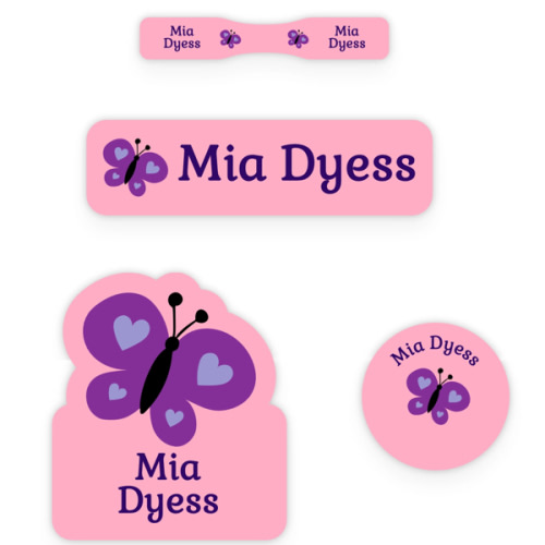 Custom Baby Name Labels Pack | Name Bubbles