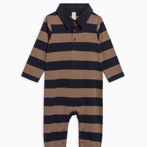 Fritz Long Sleeve Collared Romper