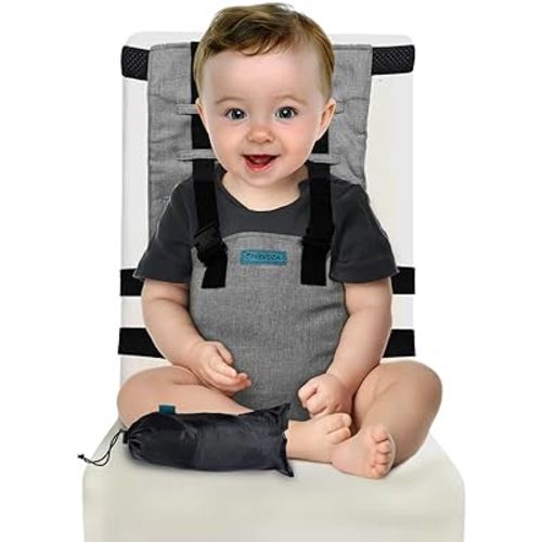Compact Travel High Chair | Portable High Chair for Baby | Baby Travel Essential Harness Seat | Must Haves for Vacations, Restaurants, Family Visits with Babies | Portable Highchair Seat