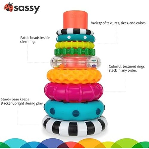 Sassy Stacks of Circles Stem Toy - Stacks Of Circles Stem Toy