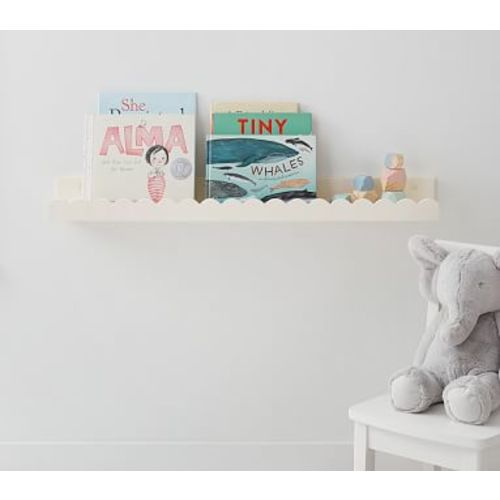 Scalloped Book Ledge Simply White