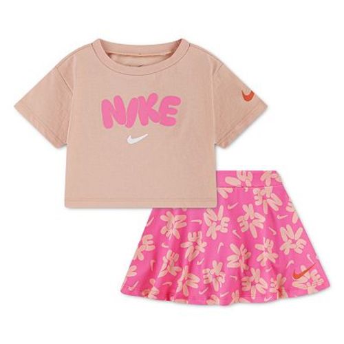 Baby Toddler & Little Girls 12 months - 6x Nike Bold Play Tee & Dri-FIT Skort 2-Piece Set