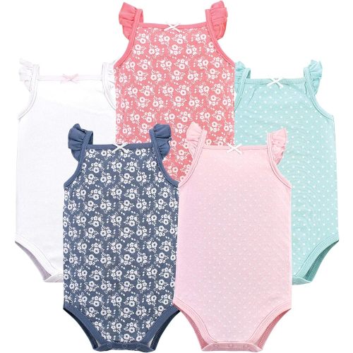 Hudson Baby Unisex Baby Cotton Sleeveless Bodysuits