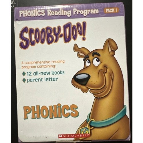 Scooby-Doo Phonics Reading Program 12 PB Books In Case Home School Set Lot