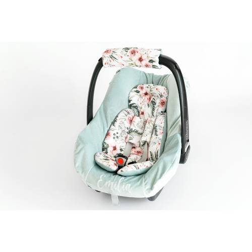 Headrest Cushion Set, Car Seat Head Support, Carseat Headrest strap covers, Car seat Liner, Carseat cushion pillow