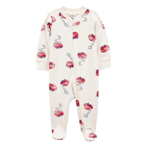 Baby Boy Carter's Fire Truck 2-Way Zip Sleep & Play