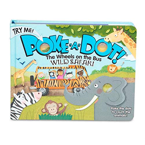 Melissa & Doug Poke-a-Dot Book – The Wheels on the Bus Wild Safari