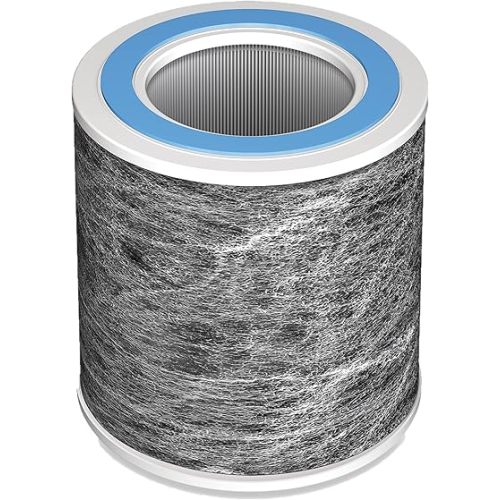 Shark Air Purifier Replacement Filter with Anti-Allergen HEPA, Advanced Odor Lock, Compatible with HP100 Series, White, HE1FKPET