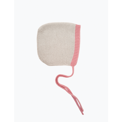 Dolly Bonnet in Cream/Bubblegum