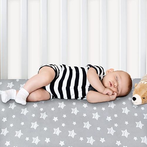 Pack and Play Sheets Mini Crib Sheets Stretchy Playard Fitted Sheet Soft and Breathable Material