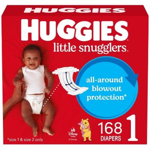 Huggies Little Snugglers Diapers - Size 1 - 168ct