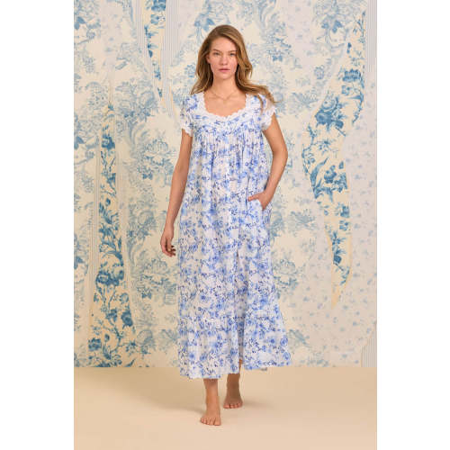 Rustic Rose Cotton Lawn Button Front Robe