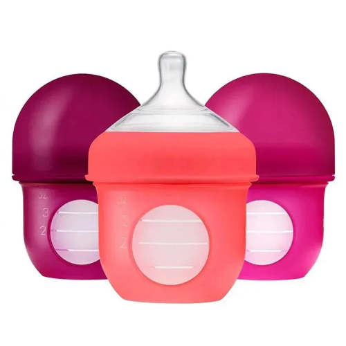 Boon - Nursh 4Oz Bottle 3Pk, Pink Multi