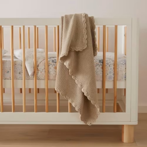 Adairs Baby - Lennox Natural Organic Cotton Baby Blanket | Adairs