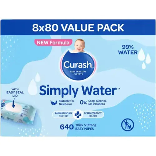 curash simply water wipes - Google Search