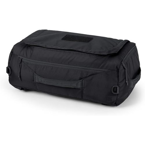 Tactical Baby Gear Tactical Duffle Bag – Hospital & Weekender Diaper Bag for Men with Patch Panel, Backpack or Shoulder Strap Carry, Spacious Storage (Black)