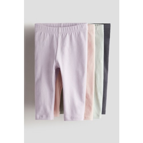 H&M 4-pack Cotton Jersey Leggings
