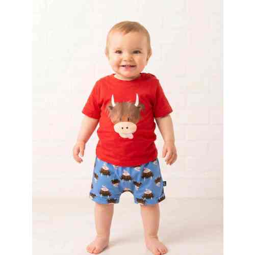 Hamish Highland Cow Muslin Shorts | Baby & Kids Clothing | Blade & Rose – Blade & Rose UK
