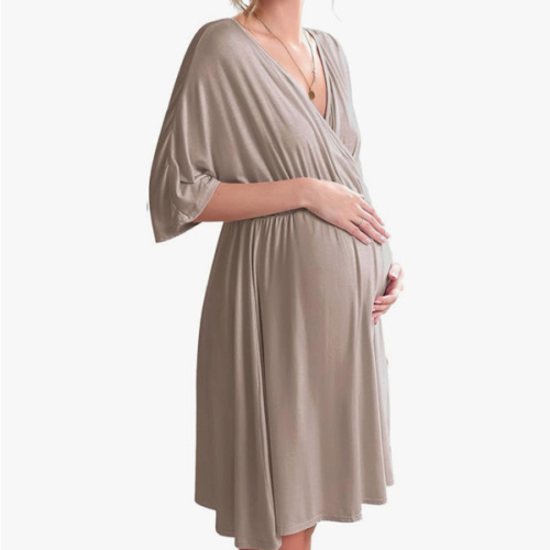 Ekouaer 3 in 1 Labor/Delivery/Hospital Gown Maternity Dress Nursing Nightgown Sleepwear for Breastfeeding