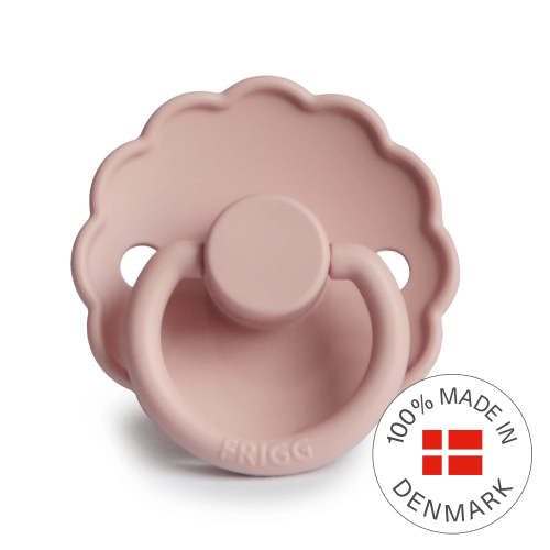 FRIGG Round Pacifier - Daisy Silicone Size 2 - Blush