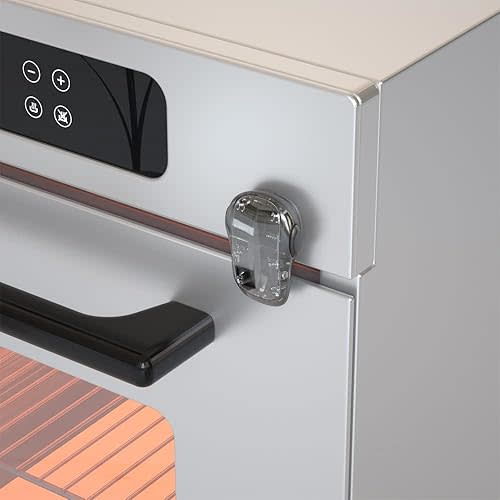 SAFELON 1 Pcs Baby Safety Oven Door Lock, Double Button Oven Lock for Kitchen Safety (Clear-Black)