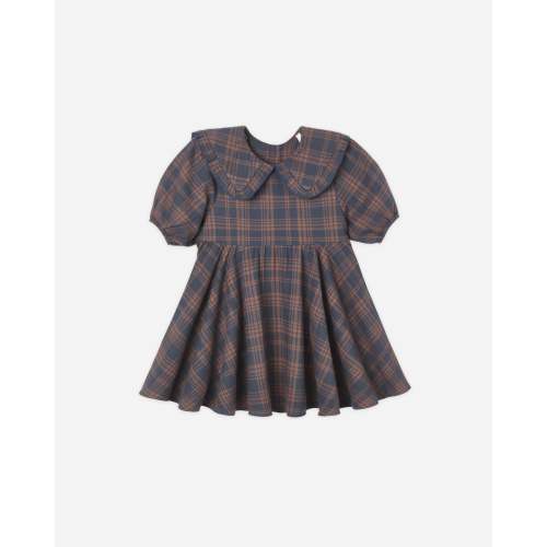 Camille Dress Midnight Plaid – Rylee + Cru