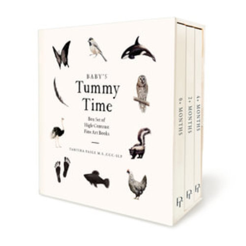 Baby's Tummy Time Book Box Set by Tabitha Paige | A 3-Book Box Set of High-Contrast Art for Visual Stimulation at Tummy Time | 9781958803899 | Booktopia