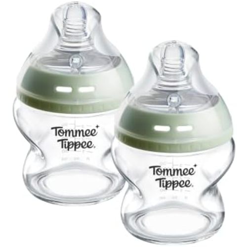 Tommee Tippee Natural Start Glass Baby Bottle, 5oz, 2 count