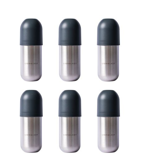 18/8 Stainless Steel Feeding Bottle 350ml 6 Pack