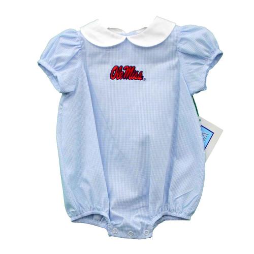 GIRLS OLE MISS REBELS CHARLOTTE BUBBLE SHORT ROMPER | Rebel Rags
