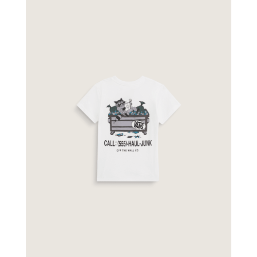 Little Kids Dumpster Raccoon T-Shirt in White | Vans