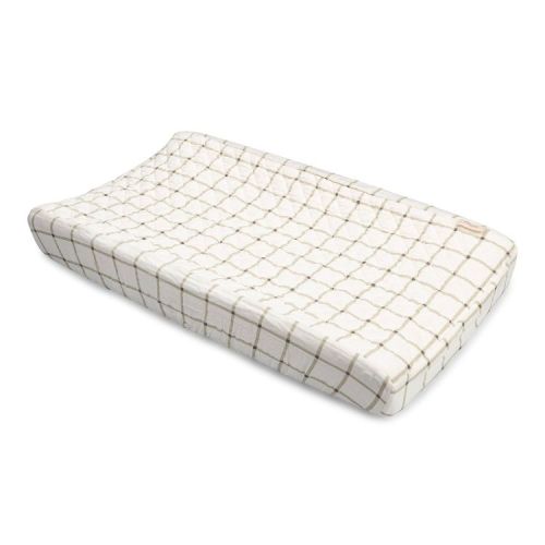 Crane Baby Organic Cotton Quilted Changing Pad Cover - Avery Check