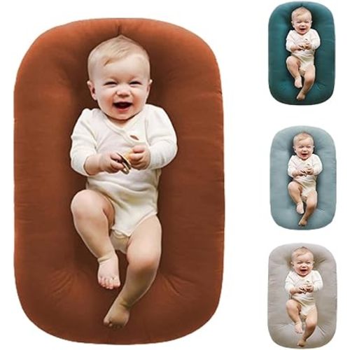 Baby Lounger 2025 Oreiller pour chaise longue 0-24 mois Café