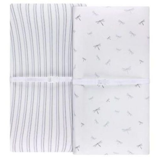 Ely's & Co. Baby Changing Pad Cover - Cradle Sheet 100% Combed Jersey Cotton for Baby Boy 2 Pack