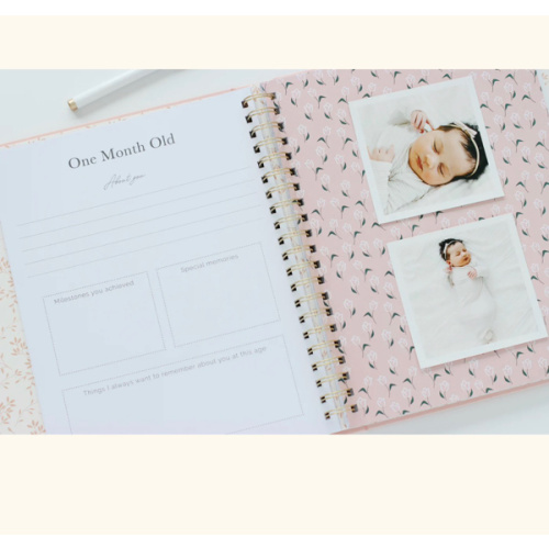 First Year Baby Memory Book - Pink