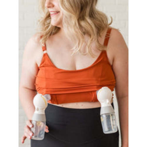 [LACE BACK] Amelia Pumping & Nursing Crop Cami