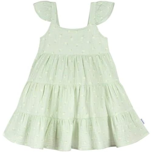 Gerber Girls' Toddler Sleeveless Gauze Dress