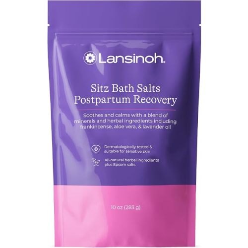 Lansinoh Sitz Bath Salts for Postpartum Care, 10 Ounces