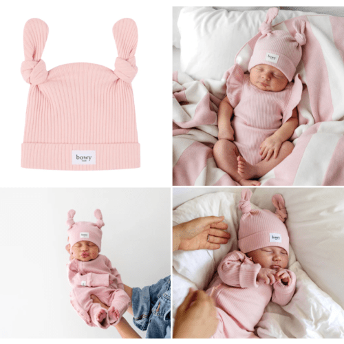 Double Knot Beanie - Dusty Pink