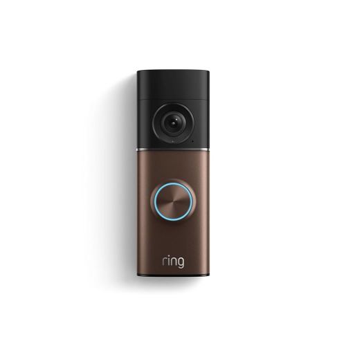 Ring Wired Doorbell Pro (newest model), Home or business security, Retinal 4K with wide-angle video, 10x Enhanced Zoom, and Low-Light Sight, Polished Mocha