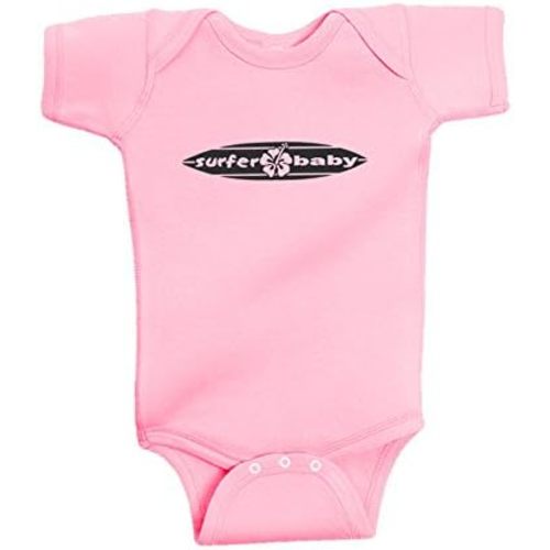 Horizontal Surfboard Logo 100% Cotton One Piece Bodysuit