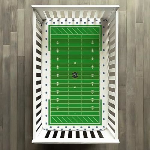 STADIUMSHEETS Day1Fans Fitted Crib Sheet, Notre Dame Fighting Irish