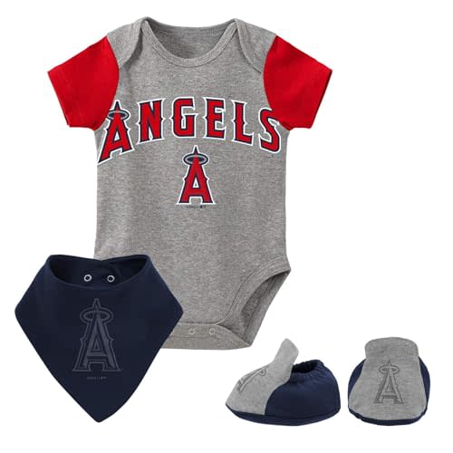 Outerstuff MLB Newborn & Infants 0-24 Months 3 Piece Onesie Bodysuit Romper Creeper Booties Set