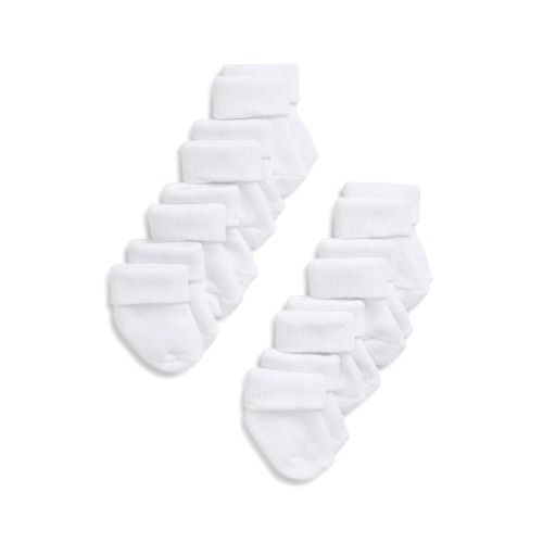 8-Pack Cuffed Crew Socks, 0-6 MPick up today